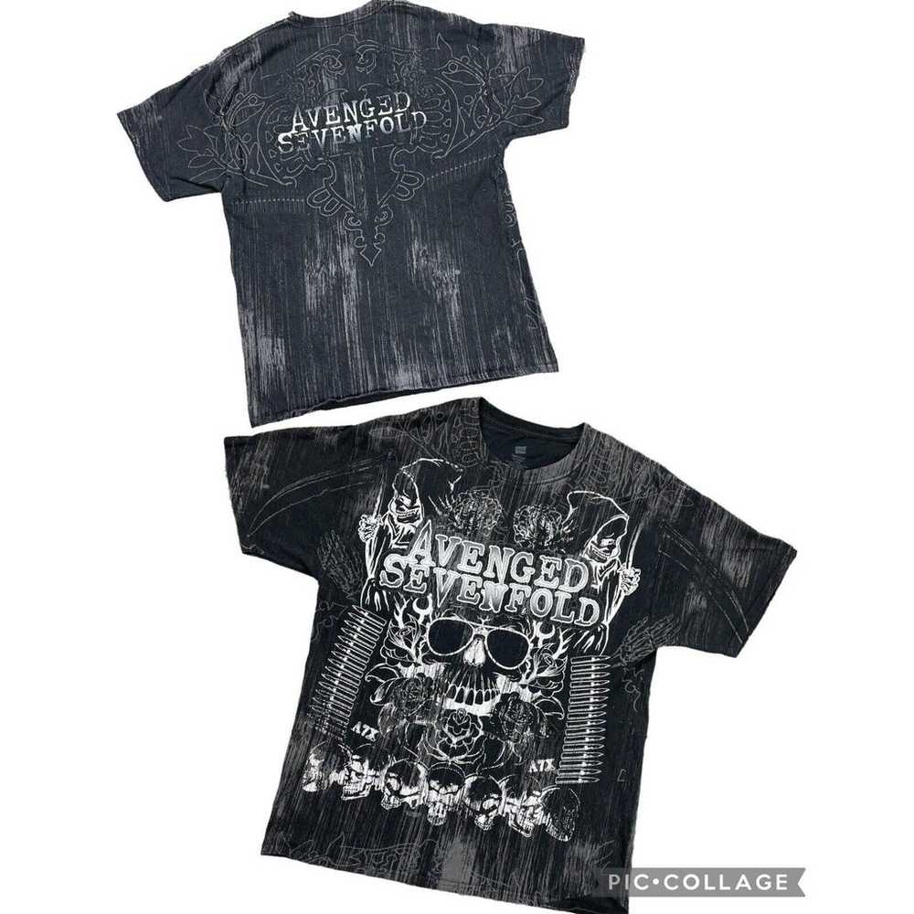 Avenged Sevenfold 2011 XXL All Over Graphic T Shi… - image 1