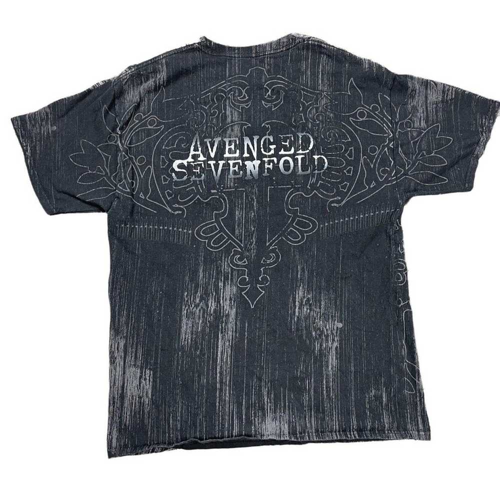 Avenged Sevenfold 2011 XXL All Over Graphic T Shi… - image 3