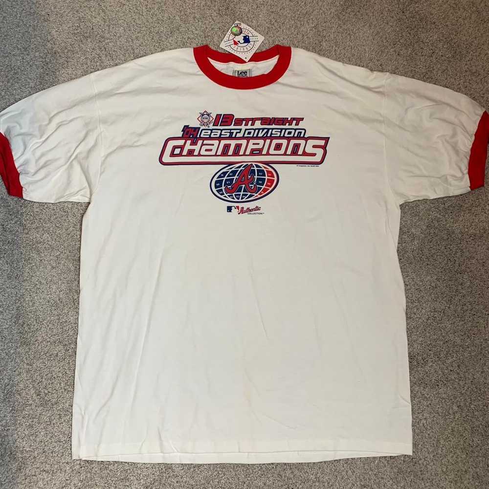 2004 Braves East Division Champions Tshirt 2XL - image 3