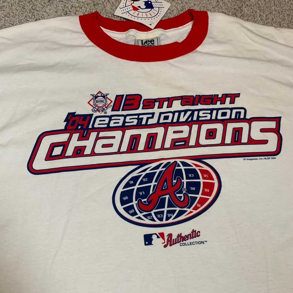 2004 Braves East Division Champions Tshirt 2XL - image 4