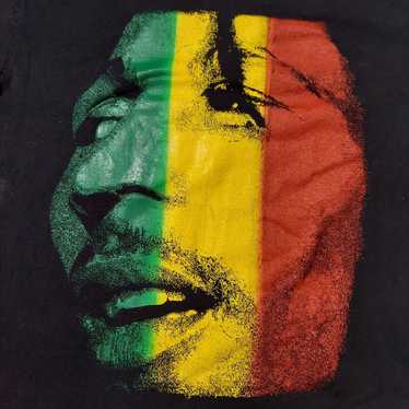 Other Bob Marley Shirt Mens XL Jamacia Colors Fac… - image 1
