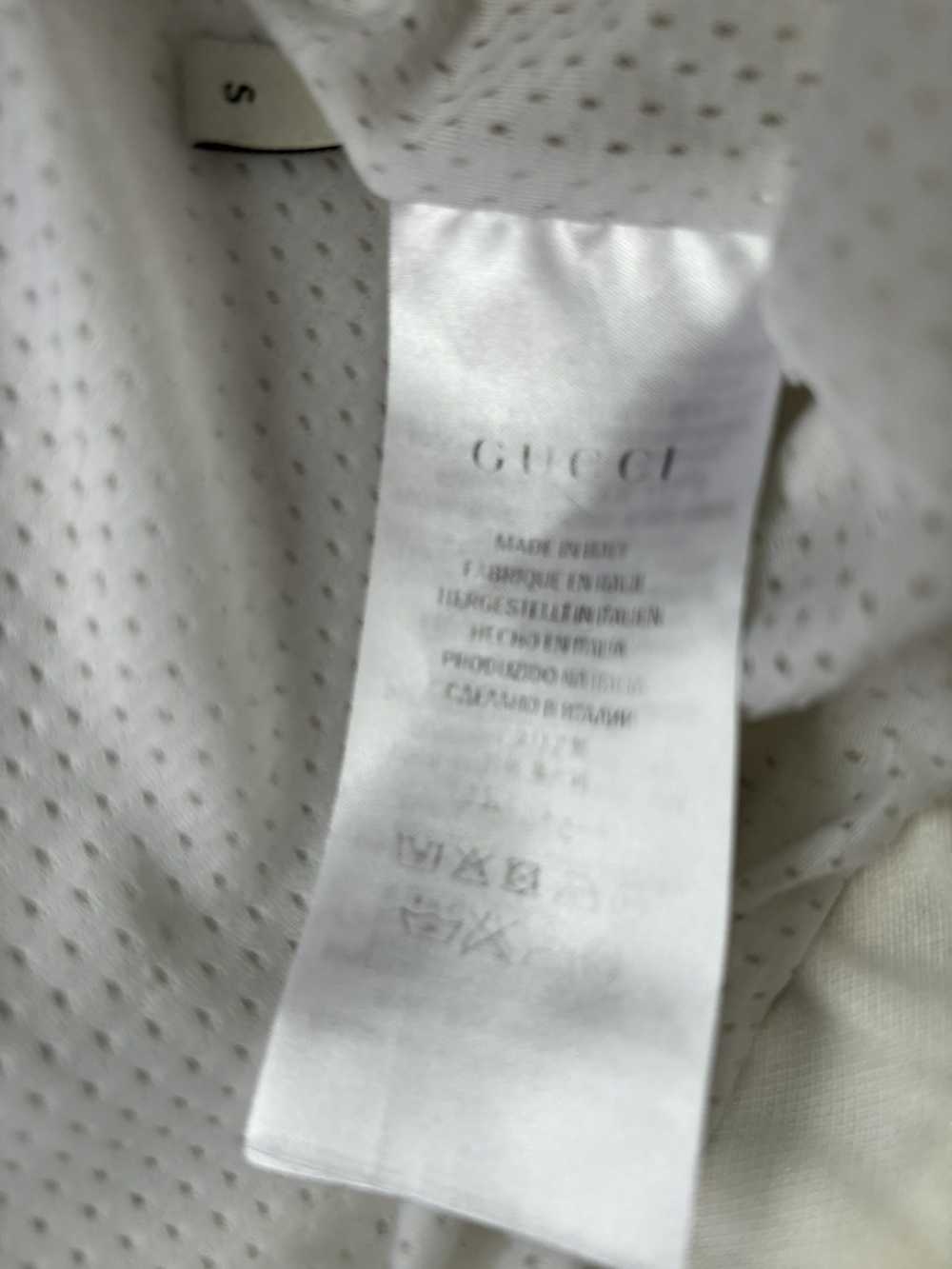 Gucci Gucci White Cotton Stretch Striped Track Ja… - image 5