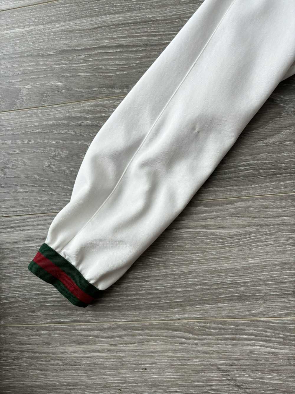 Gucci Gucci White Cotton Stretch Striped Track Ja… - image 9