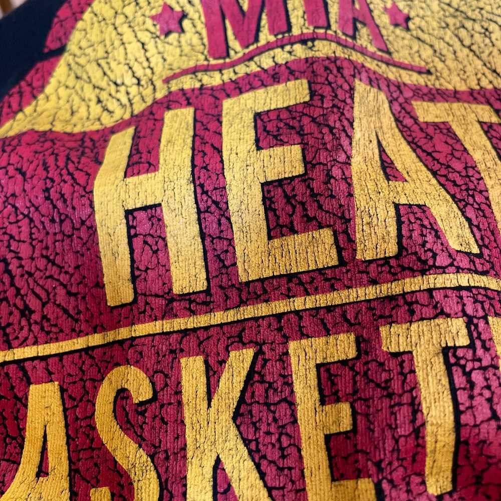 Vintage NBA Miami Heat Basketball T-Shirt  3XL  B… - image 9