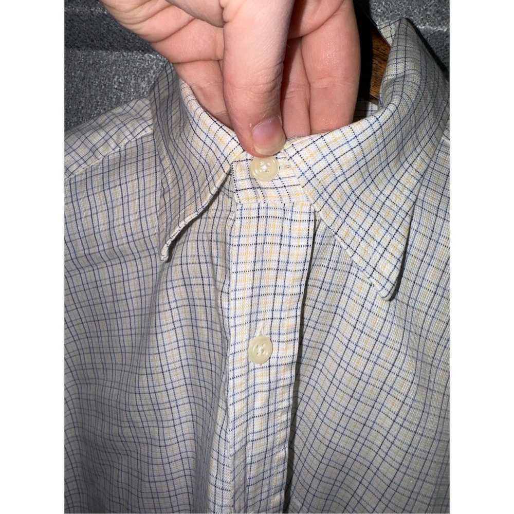 Alfred Dunhill Dunhill White Check Button Up Spor… - image 3