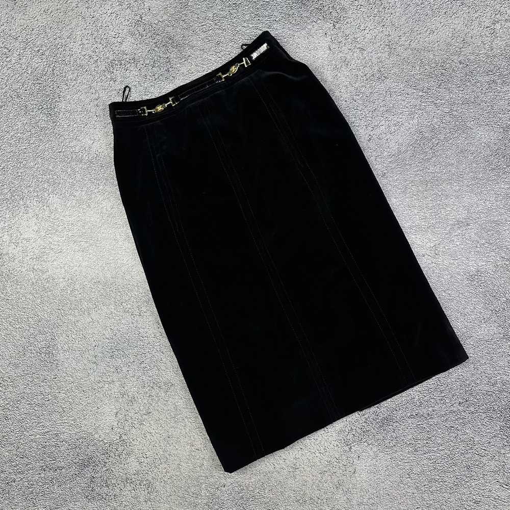 Celine × Rare Rare! Celine Vintage Black Velvet C… - image 1