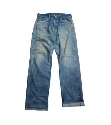 EVISU Womens Jeans 28 x 32 Vintage Y2K Graphic Logo SELVEDGE Denim Medium  Wash