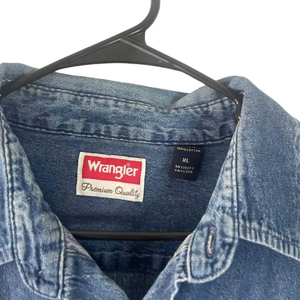 Wrangler Wrangler Vintage Men's XL Blue Denim Wes… - image 5