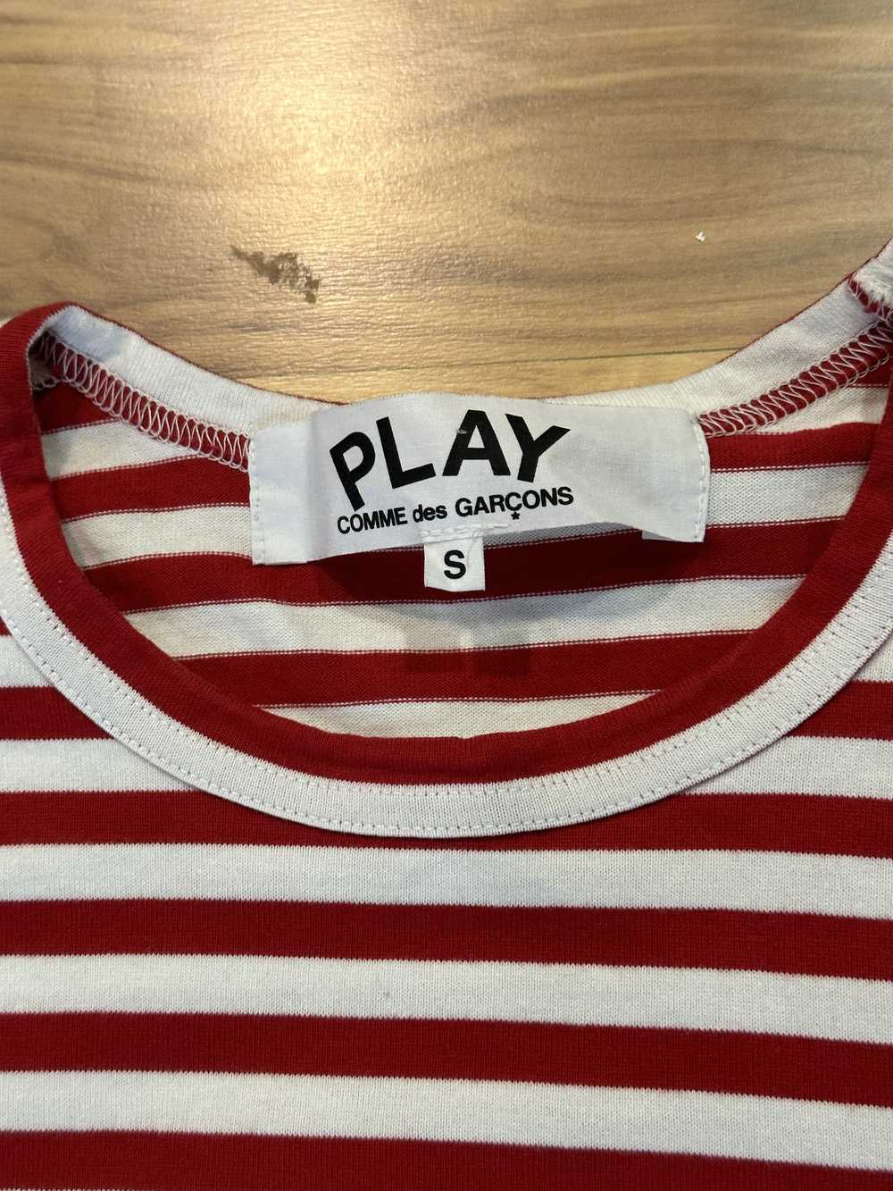 Comme Des Garcons Play CDG Play Red Striped Longs… - image 4