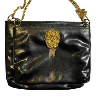 RARE Vintage Rosenfeld Black saddle bag with gold… - image 1