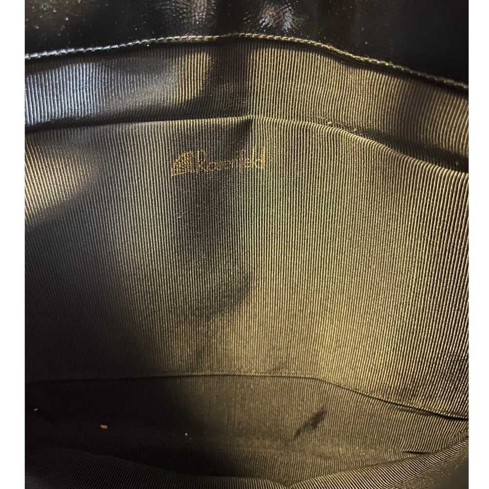 RARE Vintage Rosenfeld Black saddle bag with gold… - image 3