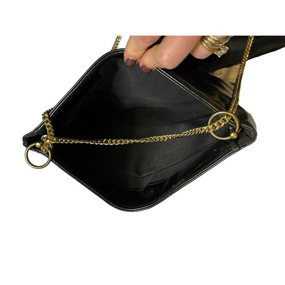 RARE Vintage Rosenfeld Black saddle bag with gold… - image 5