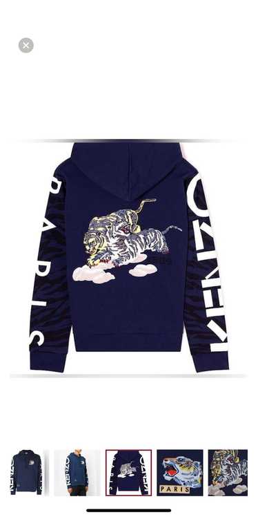 Kenzo Kenzo embroidered tiger pullover hoodie
