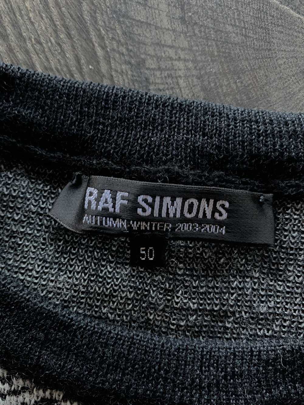Raf Simons AW03 Intarsia Knit Sweater - image 3