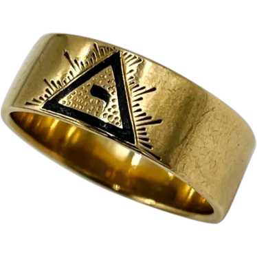 Masonic 14k Gold Virtus Junxit Mors Non Separabit 