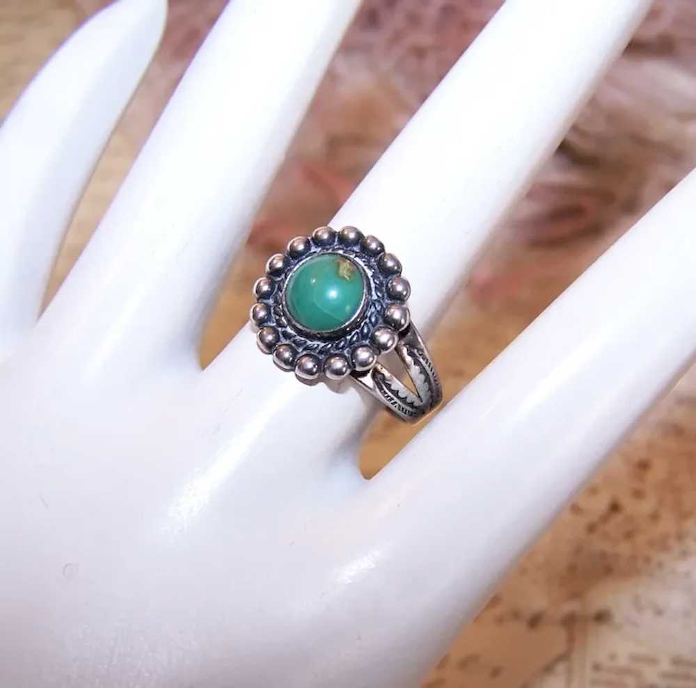 Bell Trading Post Sterling Silver Cab Turquoise R… - image 3