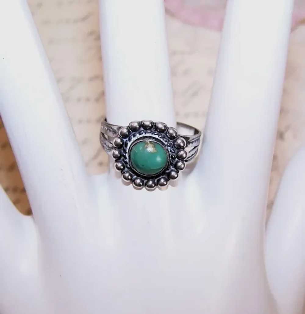 Bell Trading Post Sterling Silver Cab Turquoise R… - image 4