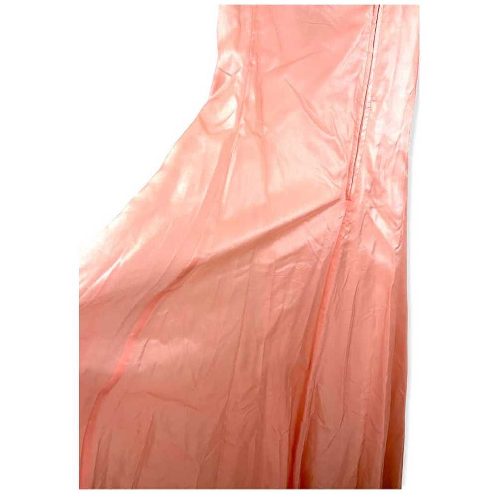 VTG Handmade Pink Shiny Sleeveless Elegant Long D… - image 7