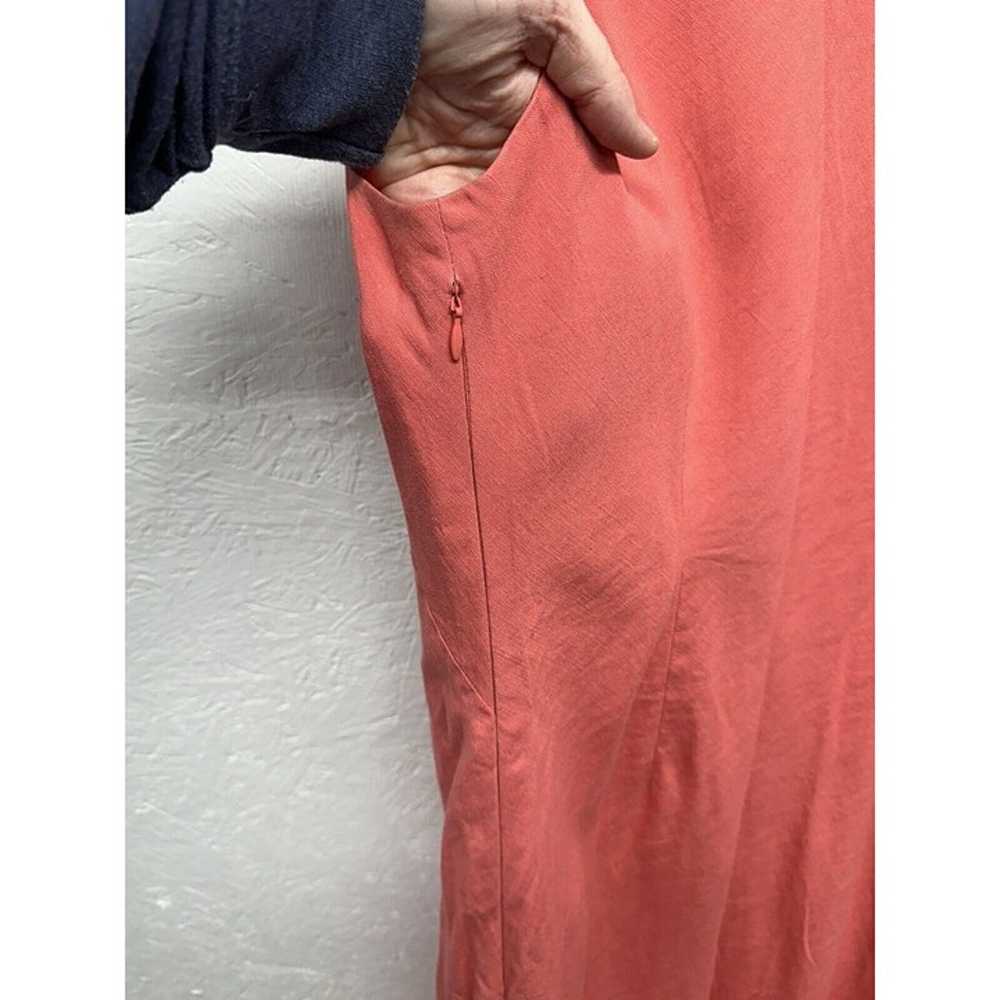 Talbots Vintage Salmon Linen Blend Womens Size 10… - image 3