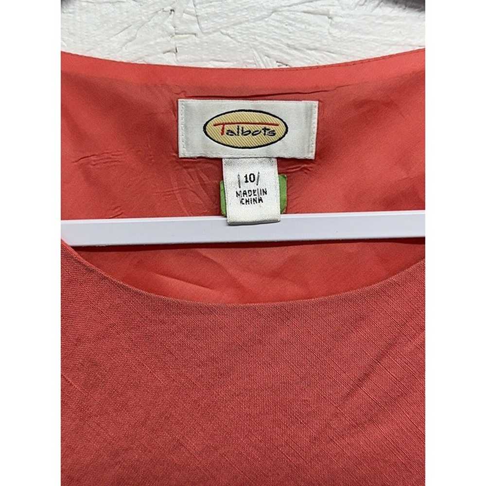 Talbots Vintage Salmon Linen Blend Womens Size 10… - image 4