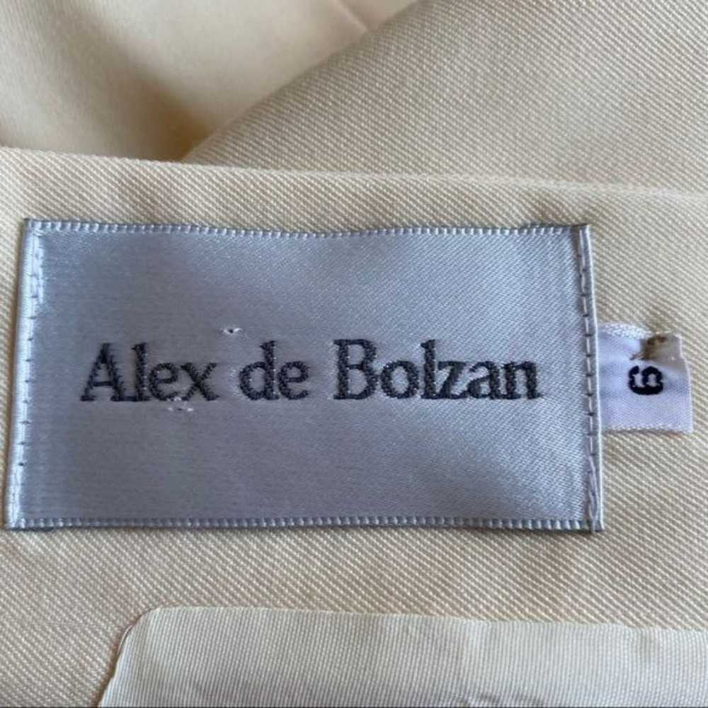Alex de Bolzan sz 6 Vintage buttoned back belted … - image 9