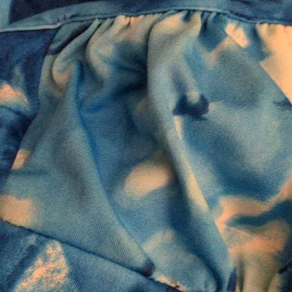 Pulse vintage Y2K blue floral print halter dress … - image 8