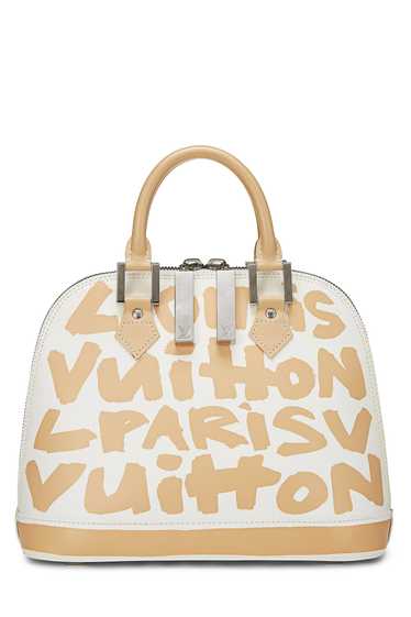 Stephen Sprouse x Louis Vuitton Beige Glazed Leath