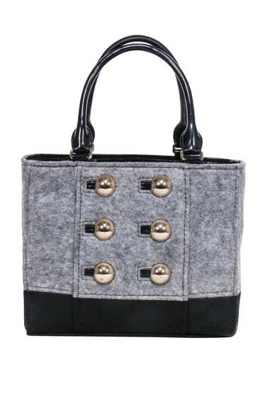 Kate Spade - Grey & Black Double Breasted Button F