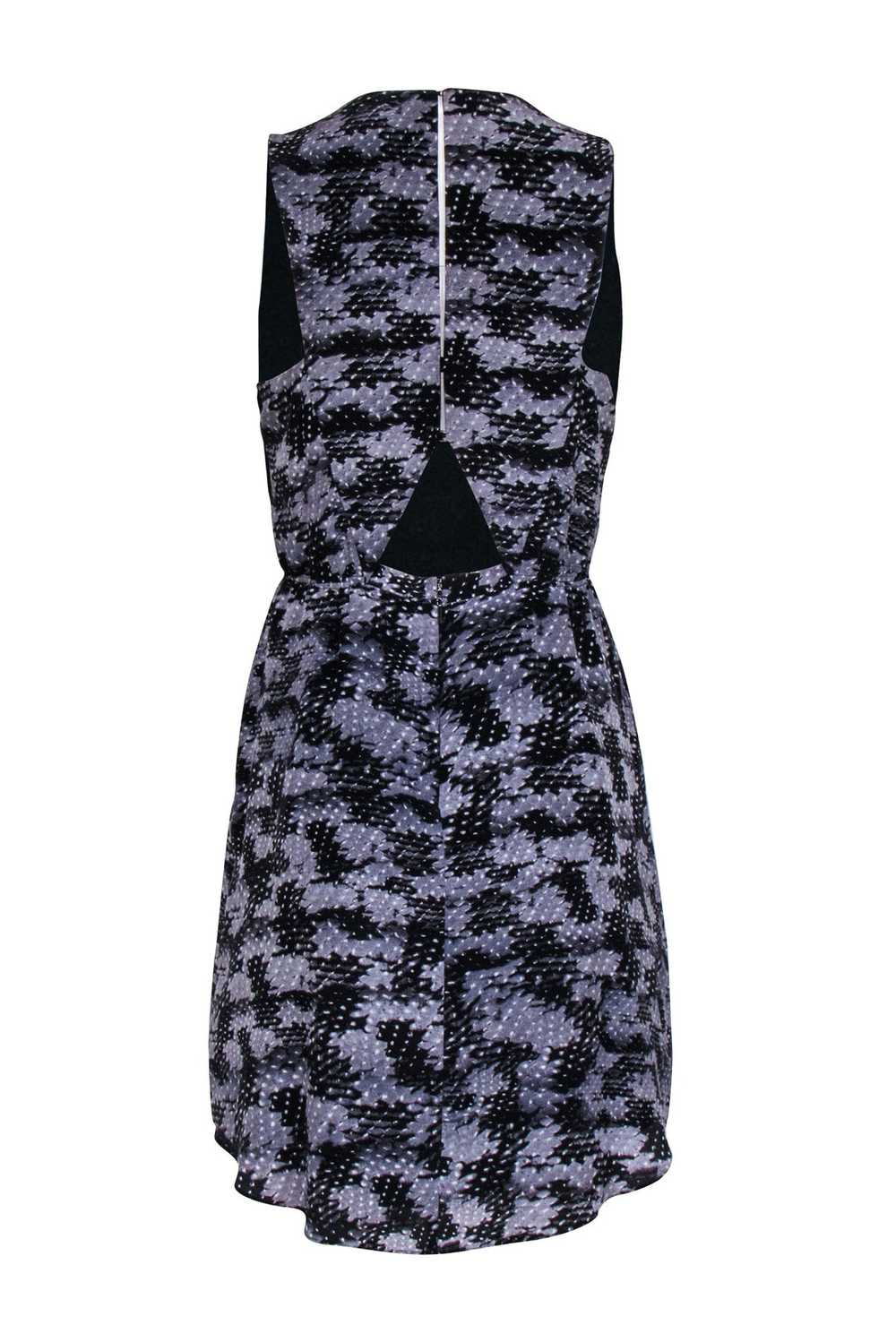 Rebecca Taylor - Grey & Black Print Sleeveless Ke… - image 3