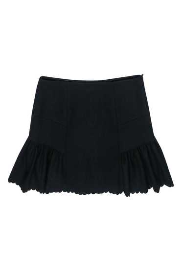 Red Valentino - Black Wool Blend Skirt Sz M