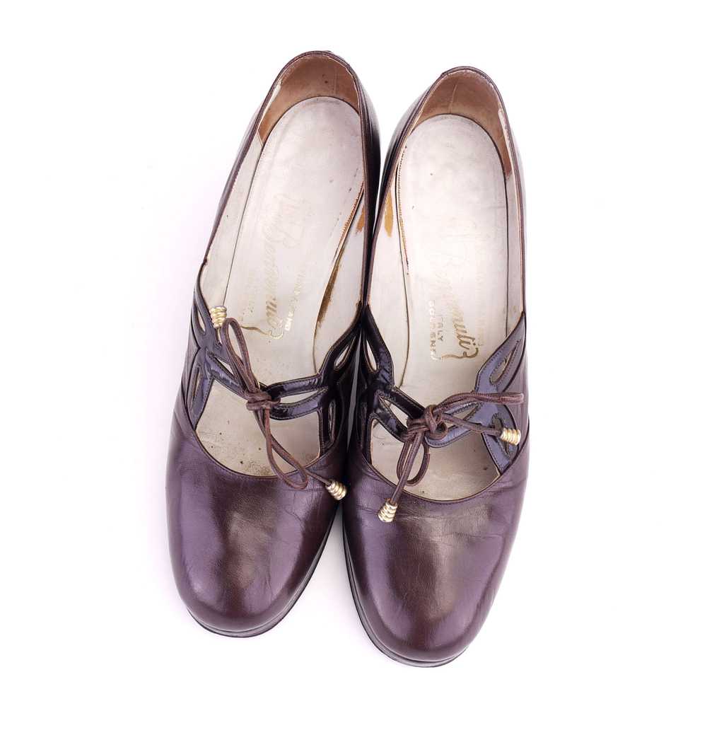 1970s Italian Platforms Mary Jane shoes UK 4 - image 3