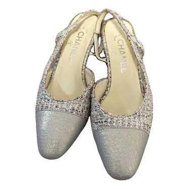 Chanel Slingback tweed sandal - image 1