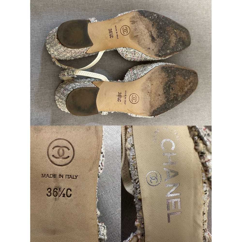 Chanel Slingback tweed sandal - image 2