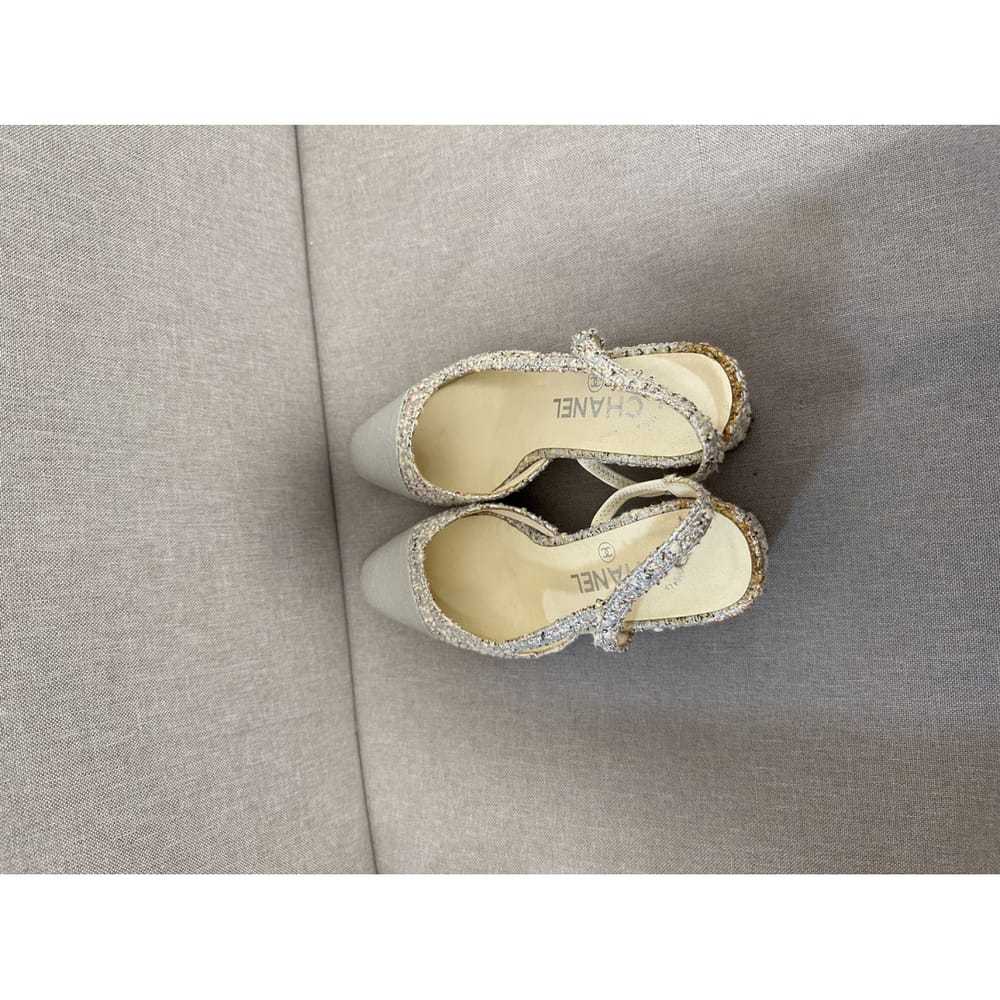 Chanel Slingback tweed sandal - image 6