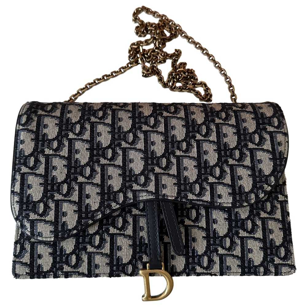 Dior Saddle Wallet On Chain wool handbag - image 1