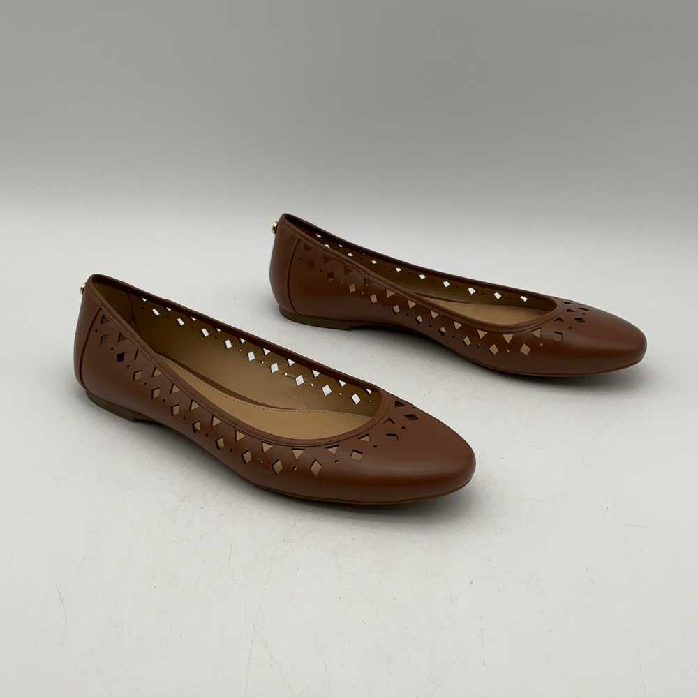 Michael Kors Womens Brown Leather Round Toe Slip-… - image 3