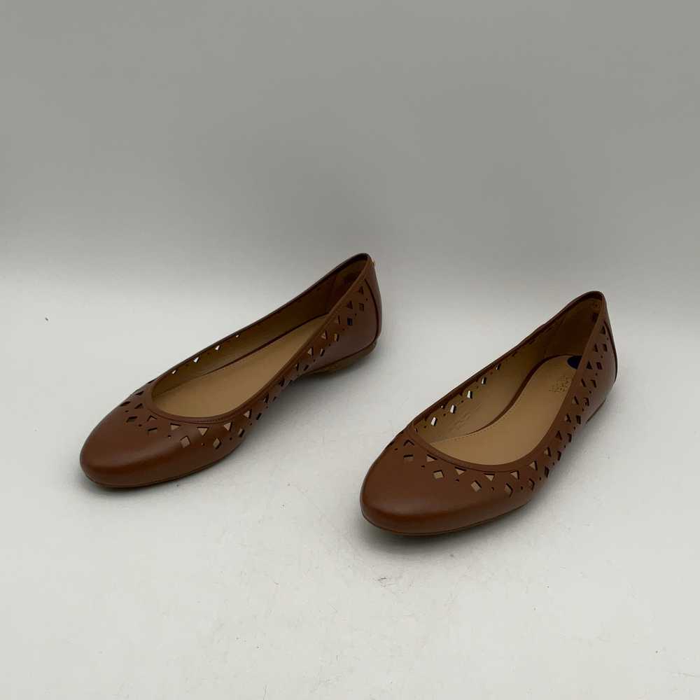 Michael Kors Womens Brown Leather Round Toe Slip-… - image 4