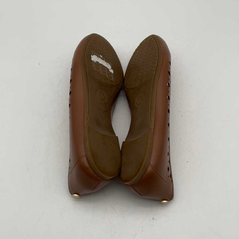 Michael Kors Womens Brown Leather Round Toe Slip-… - image 7