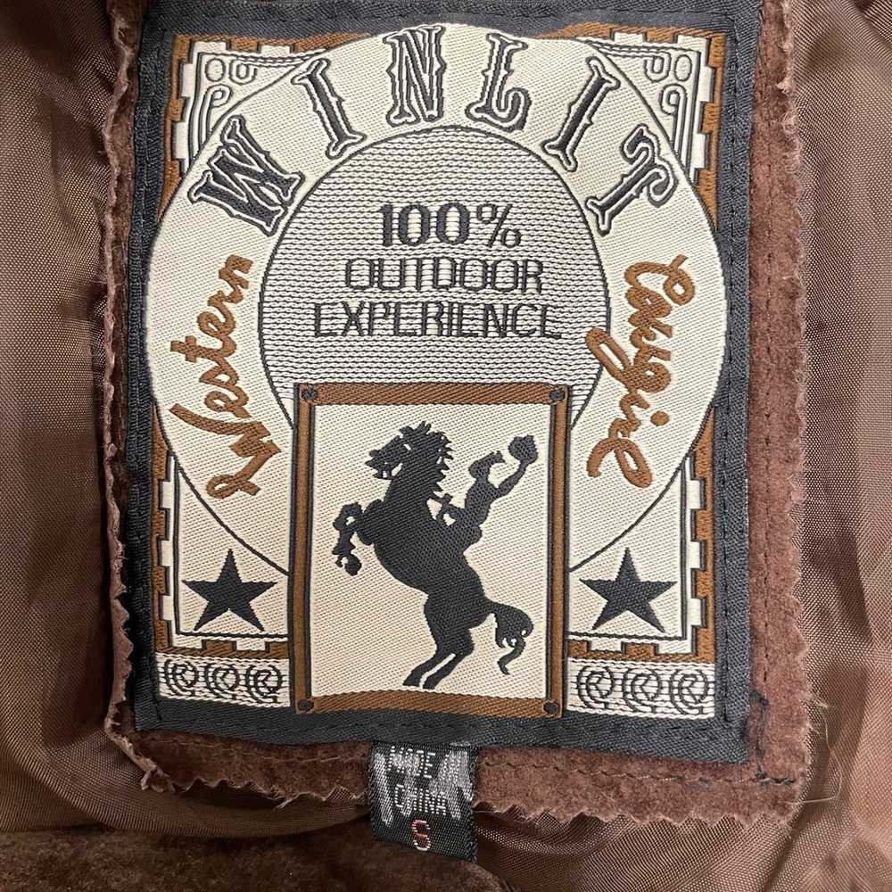 I00% Leather Vintage Western Cowgirl Jacket - image 6