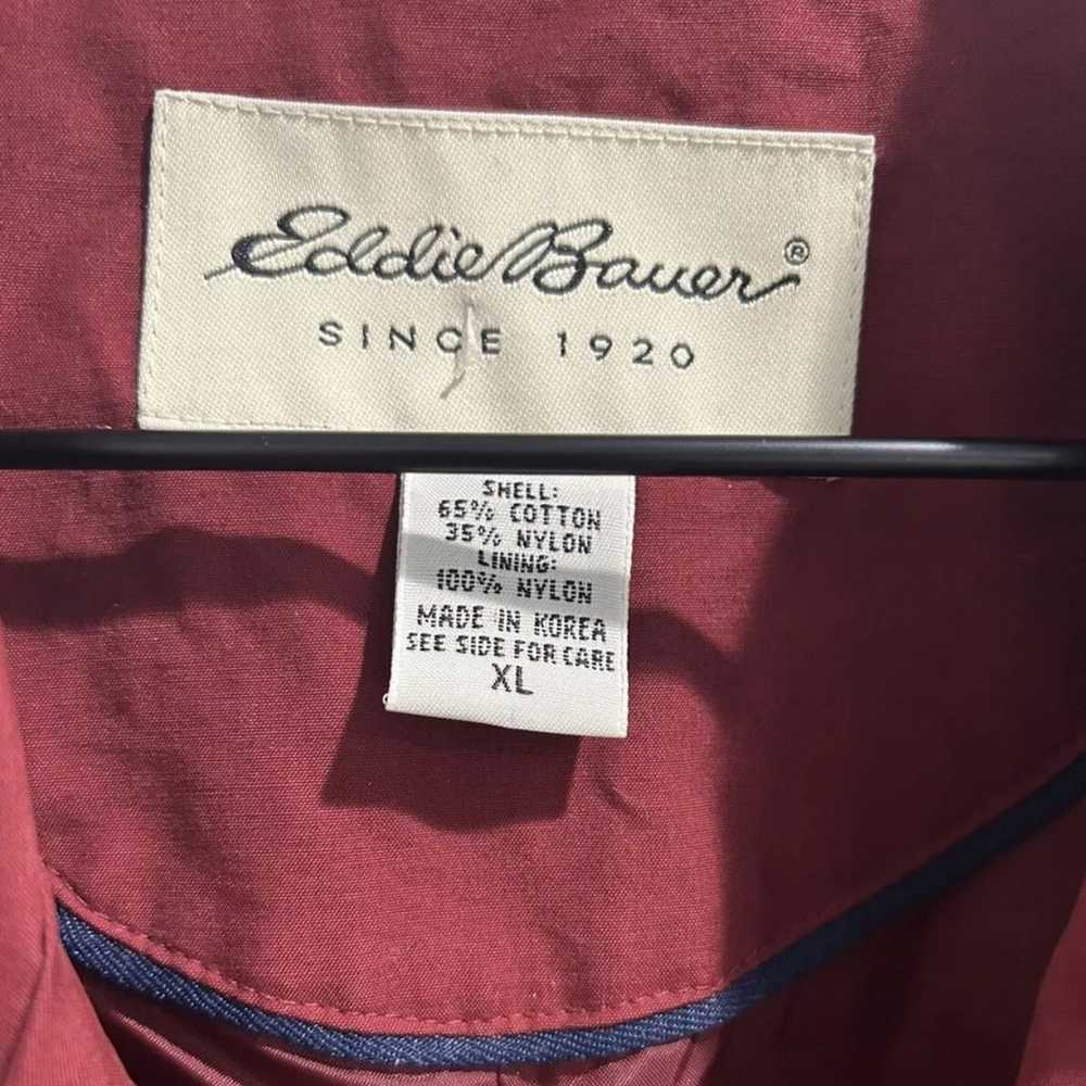 Vintage Eddie Bauer Jacket Womens XL Red Double B… - image 2