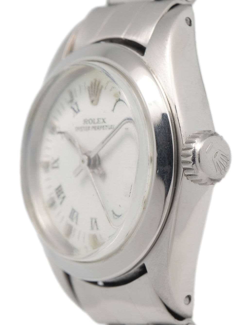 Rolex pre-owned Oyster Perpetual 24mm - White - image 2