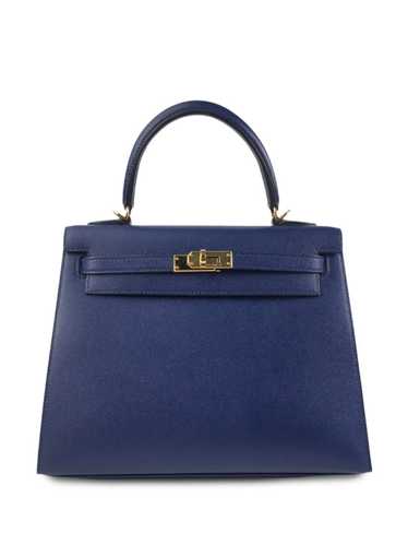 Hermès 2021-2022 pre-owned Birkin 25 GHW handbag - Blue