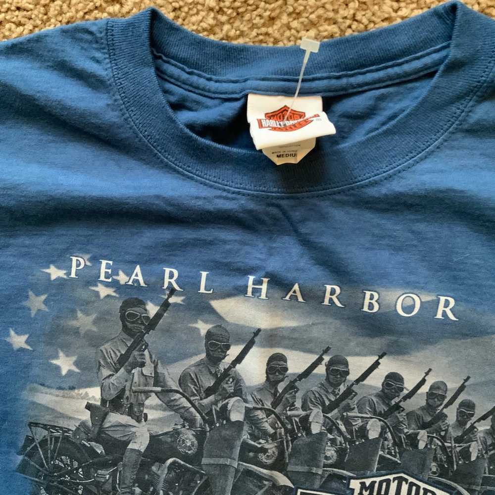 Vintage Harley Davidson/Pearl Harbor Shirt - image 2