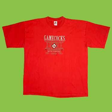 South Carolina Gamecocks Columbia PFG Bonehead Fishing Shirt Red Gingham Mens XL