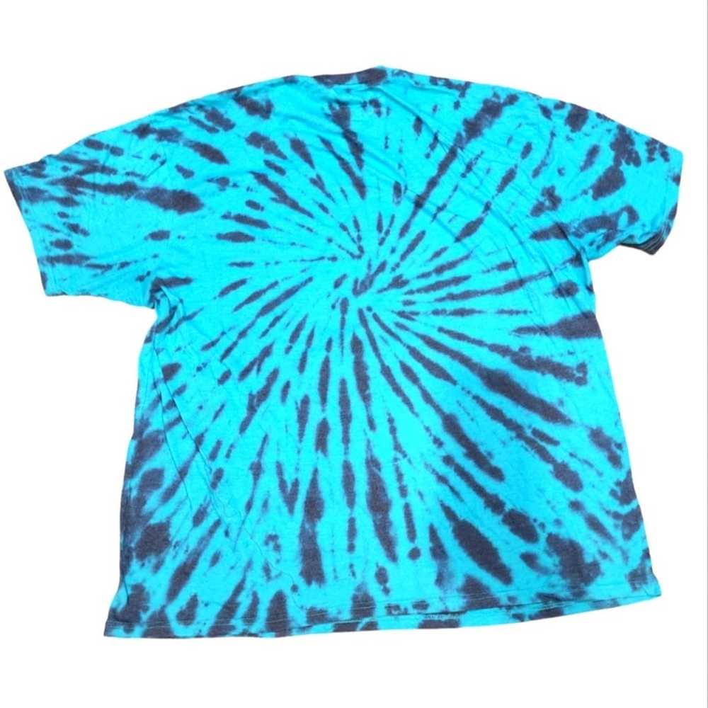 Def Leppard 2020 Turquoise Tie Dye T-Shirt Band T… - image 3