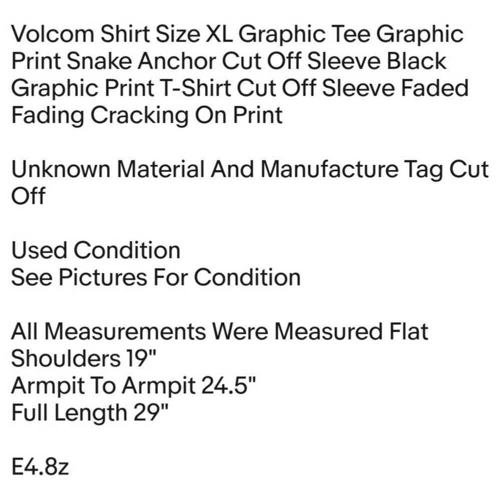 Volcom Shirt Size XL Graphic Tee Graphic Print Sn… - image 2