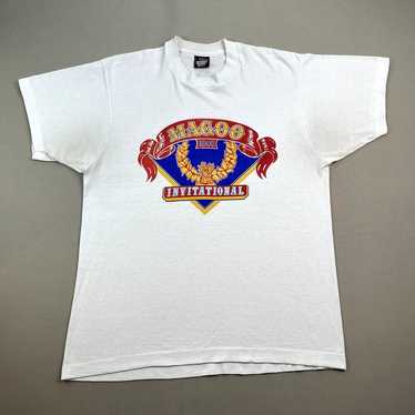 Vintage Motorcross T-Shirt Adult Medium White Mago