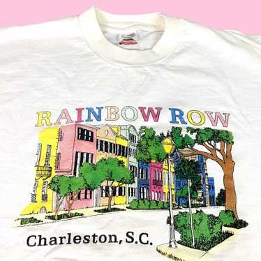 Vintage 80s Charleston South Carolina Rainbow Row… - image 1