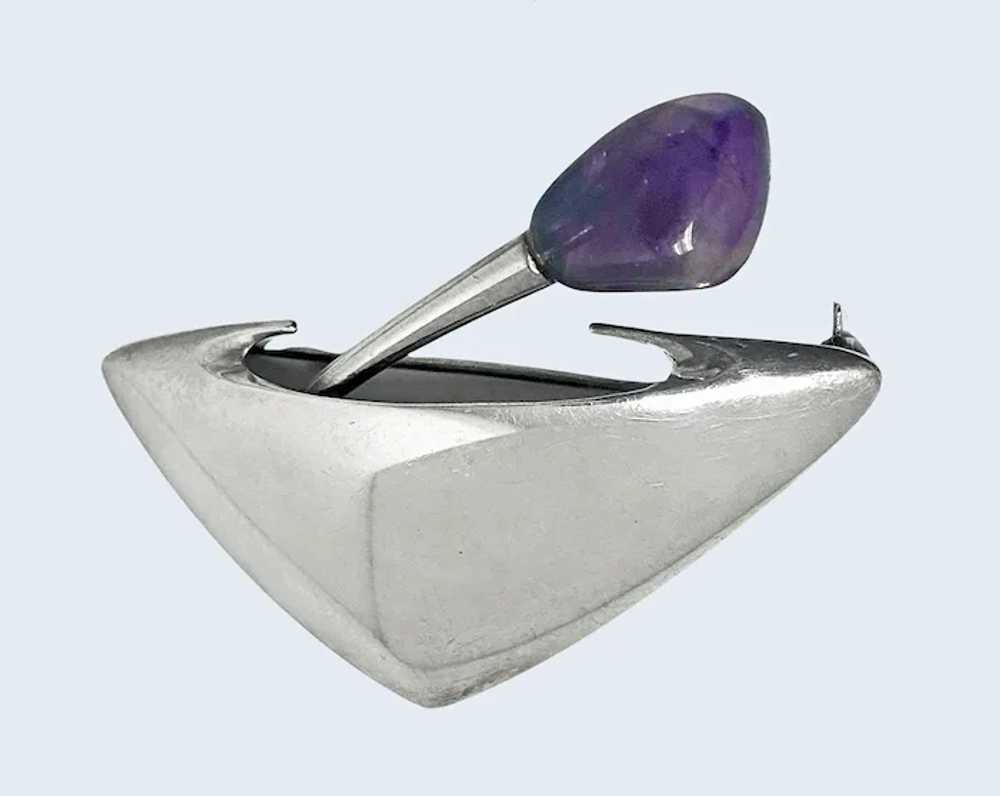 Mid century Danish Sterling N.E. From unusual pin… - image 3