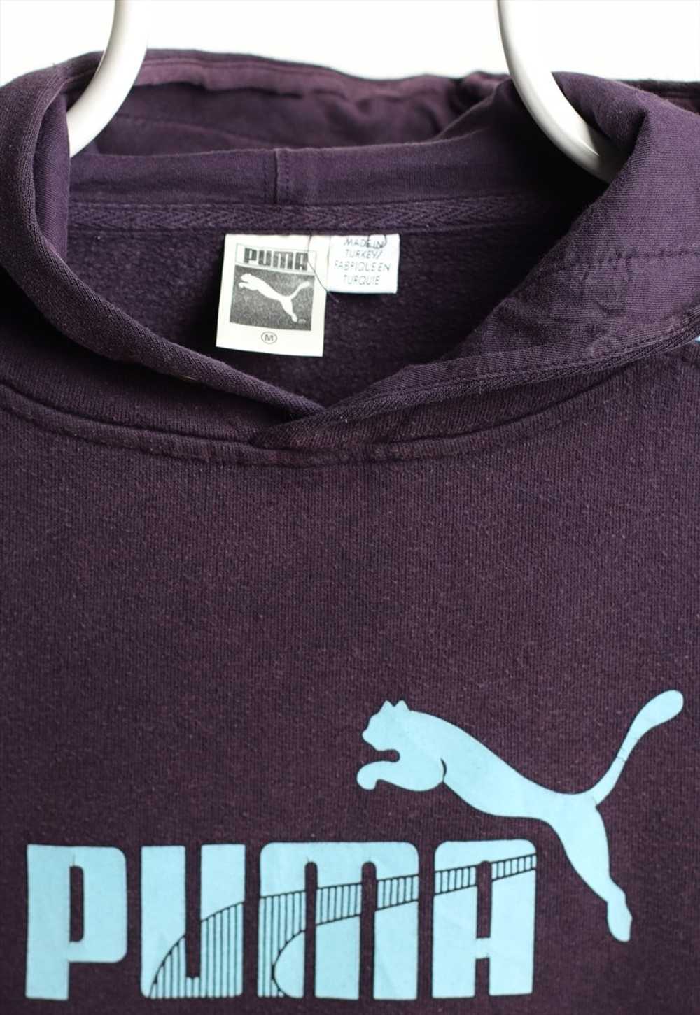 Vintage Puma Logo Hoodie Navy - image 3